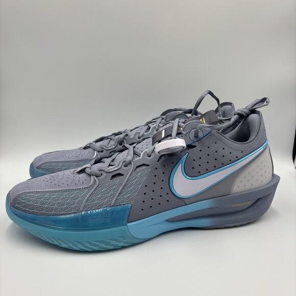 Mens Size 16 Nike GT Cut 3 Ashen Slate Basketball Shoes Gray Blue DV2913-402 main image 4